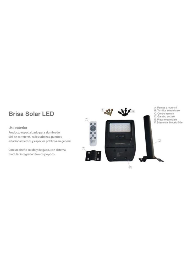 FOCO PROYECTOR SOLAR BRISA LED 200W-2