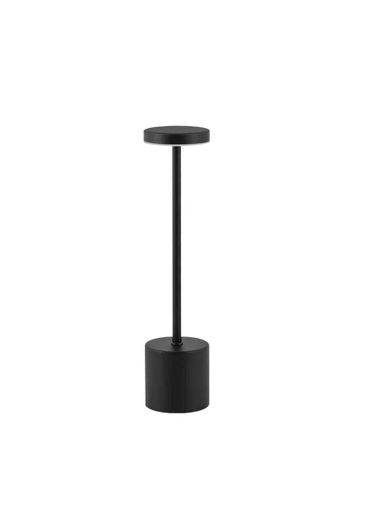 LAMPARA DE MESA RECARGABLE TOUCH NEGRO DIMEABLE 3 TONOS DE LUZ-0