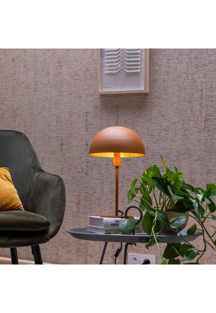 LAMPARA DE MESA SIEMON OCRE 1XE14-2