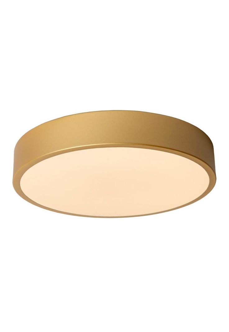 LAMPARA DE TECHO UNAR LED DORADO 30CM 18W 2700K
