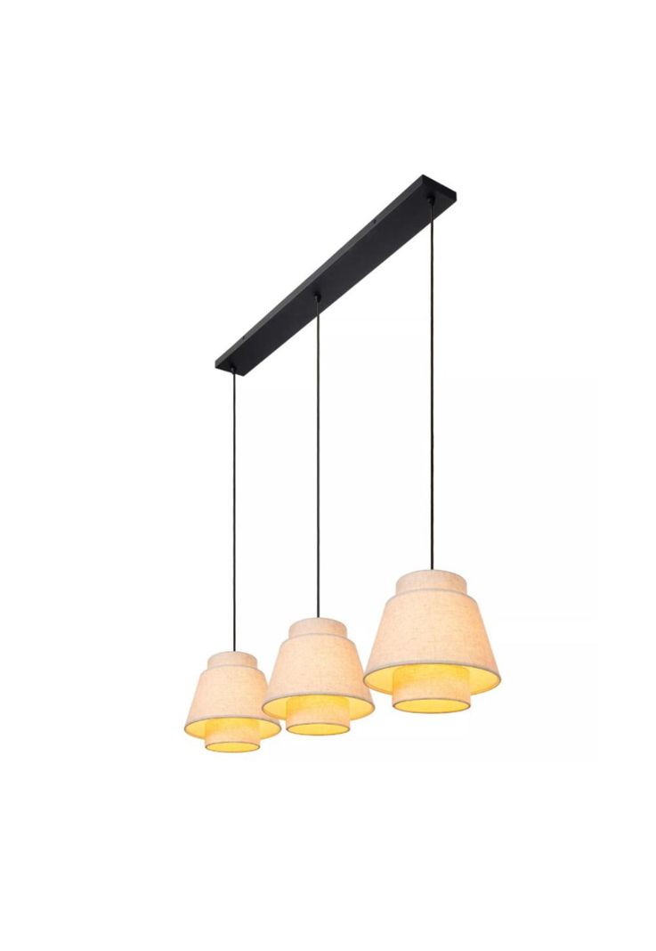 LAMPARA COLGANTE TRIBUTE BEIGE 3xE27-2