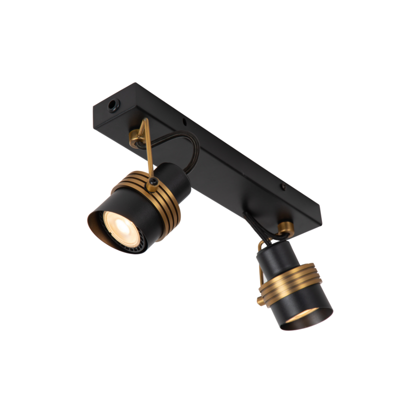 Foco Direccional Tundra Negro 2xGU10-1