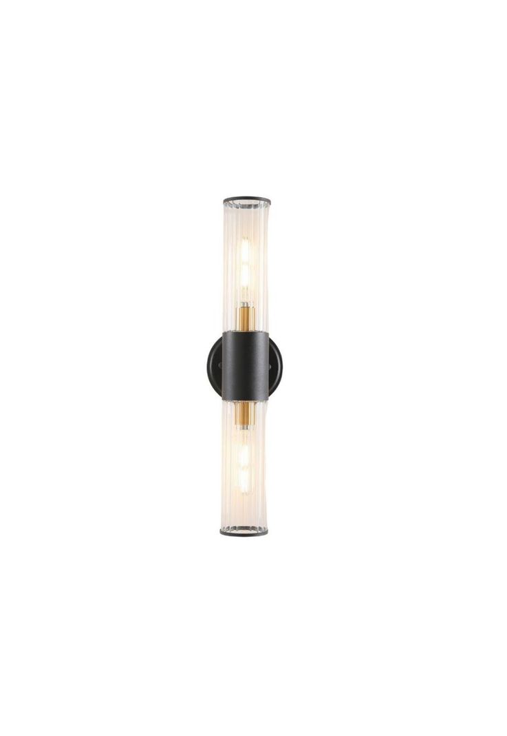 APLIQUE METAL NEGRO 2 LUCES OZZKI