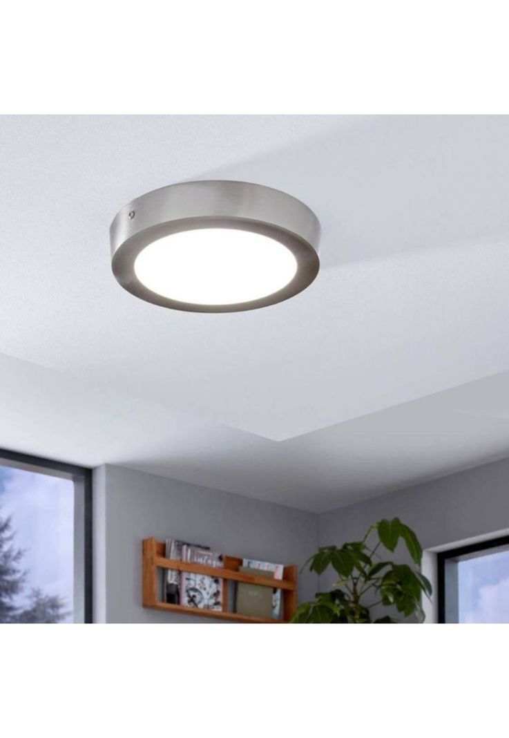 PLAFON PANEL LED 18W SILVER REDONDO 3000K-1