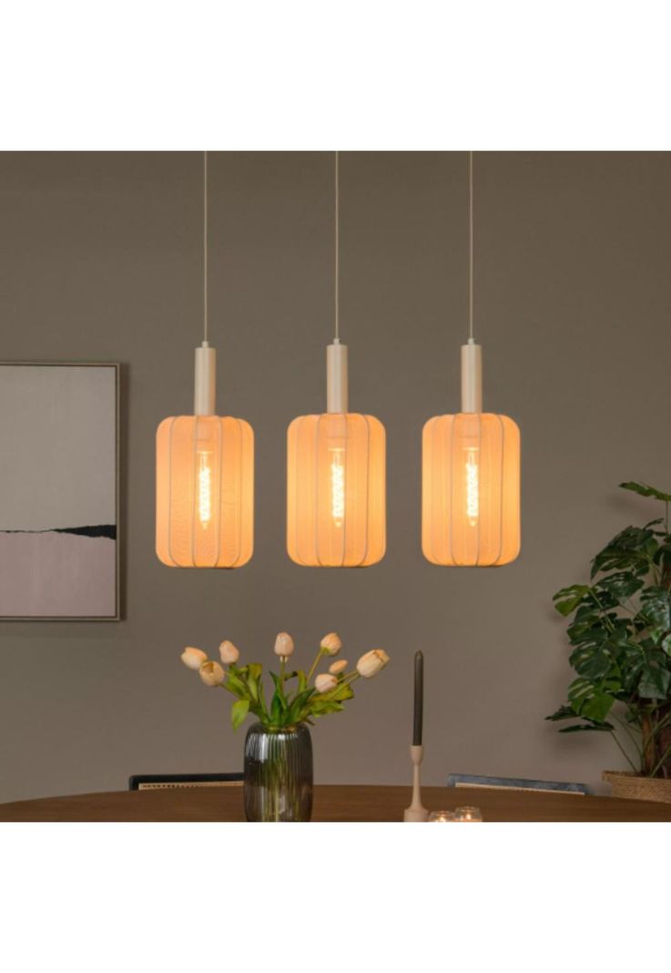LAMPARA COLGANTE CORINA BEIGE 3xE27-1