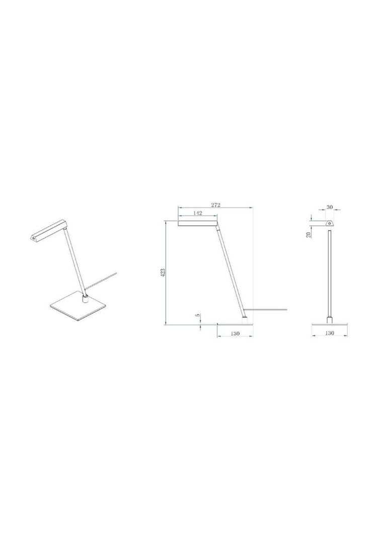 LAMPARA DE MESA LAVALE TURQUESA LED 3W-2700K-4