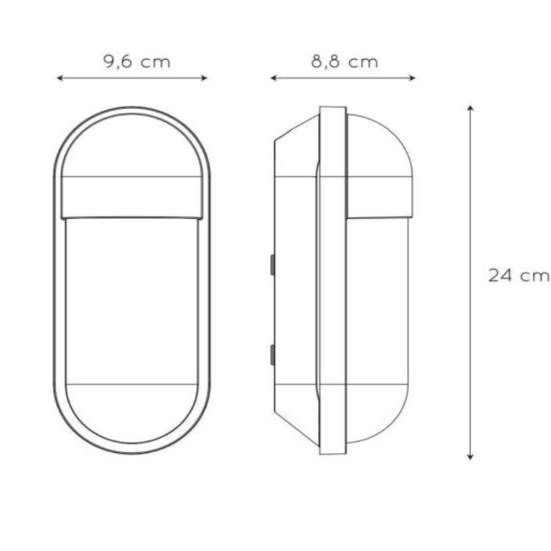 APLIQUE CAPSULE NEGRO 1XE27 -3
