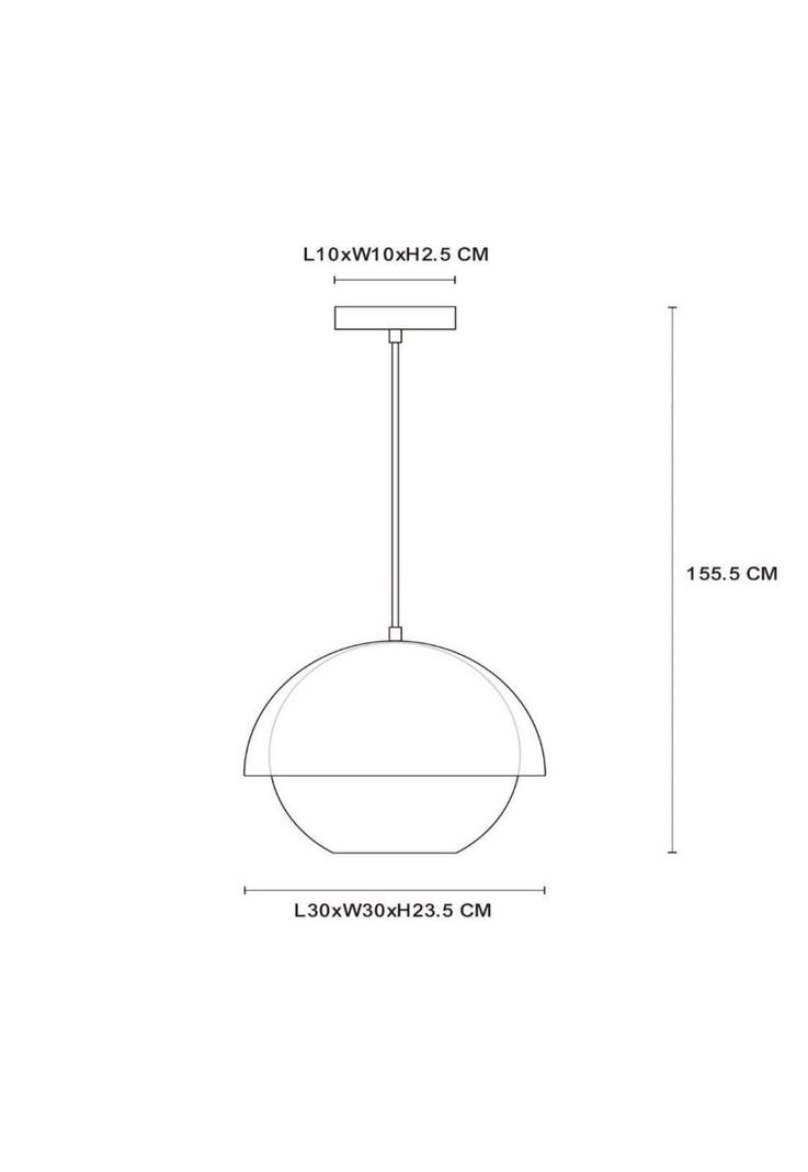 LAMPARA COLGANTE COOPER NEGRO 1XE27 Ø30cm-5