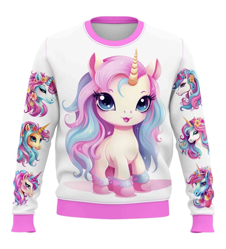 Polerón Unicornio Kawaii D25