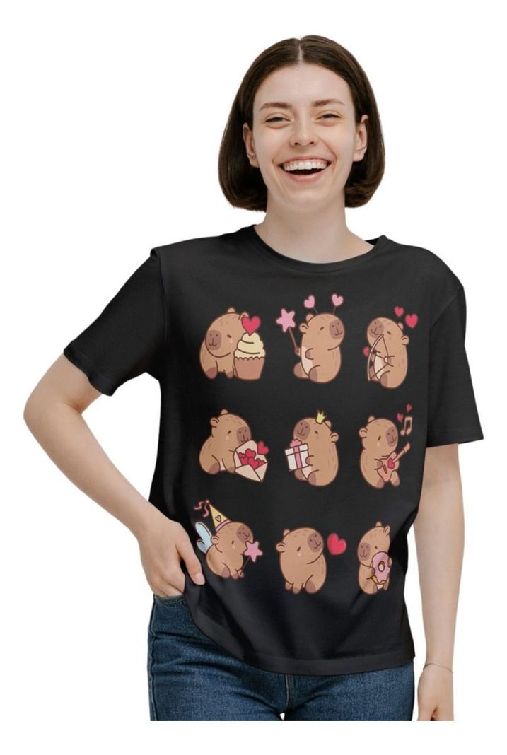 Polera Capibara Kawaii D3