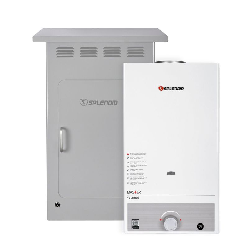 Pack Calefont 10L Tiro Natural Gas Licuado + Gabinete-0