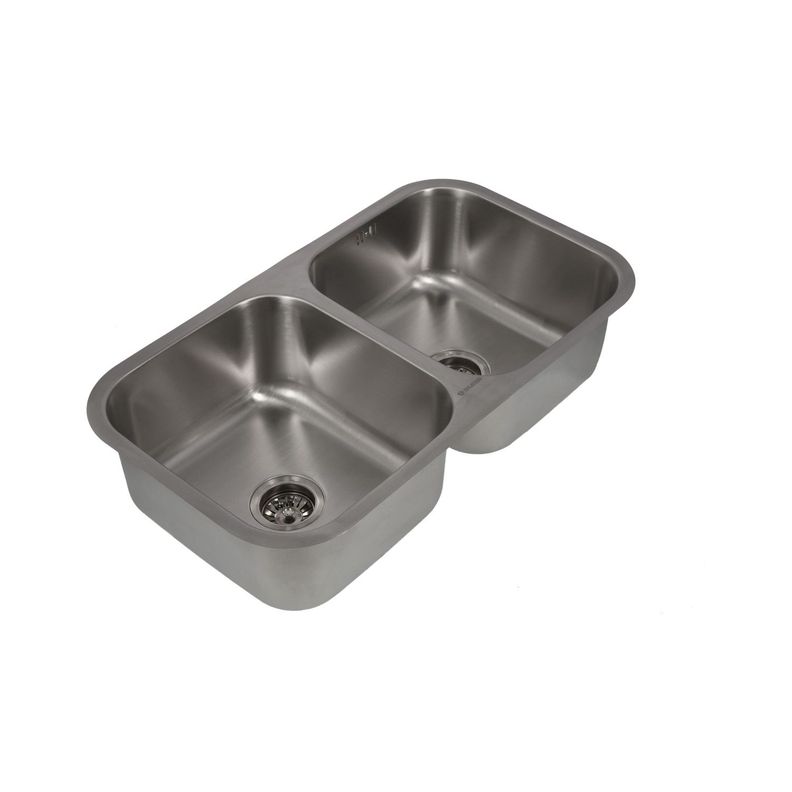 Lavaplatos Doble Bajo Cubierta 820 X 460 Splendid Acero Inox-2
