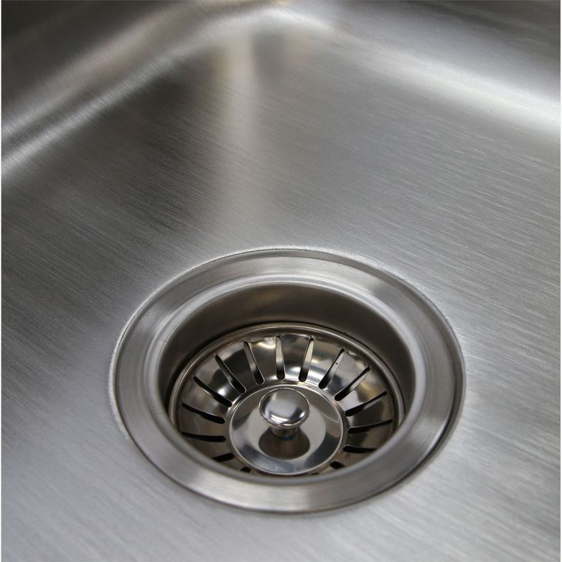Lavaplatos Doble Bajo Cubierta 820 X 460 Splendid Acero Inox-6