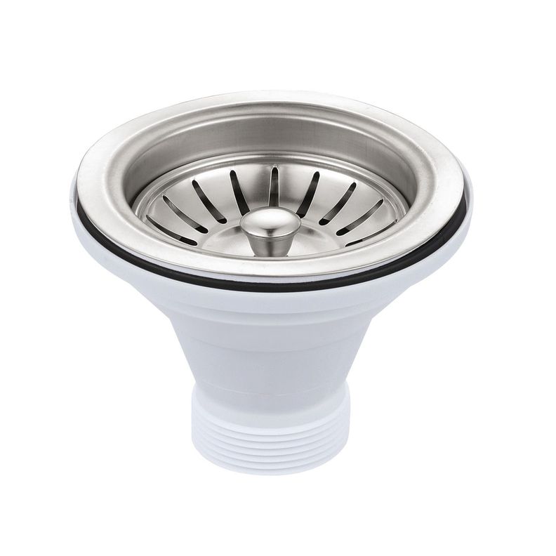 Lavaplatos Doble Bajo Cubierta 820 X 460 Splendid Acero Inox-7