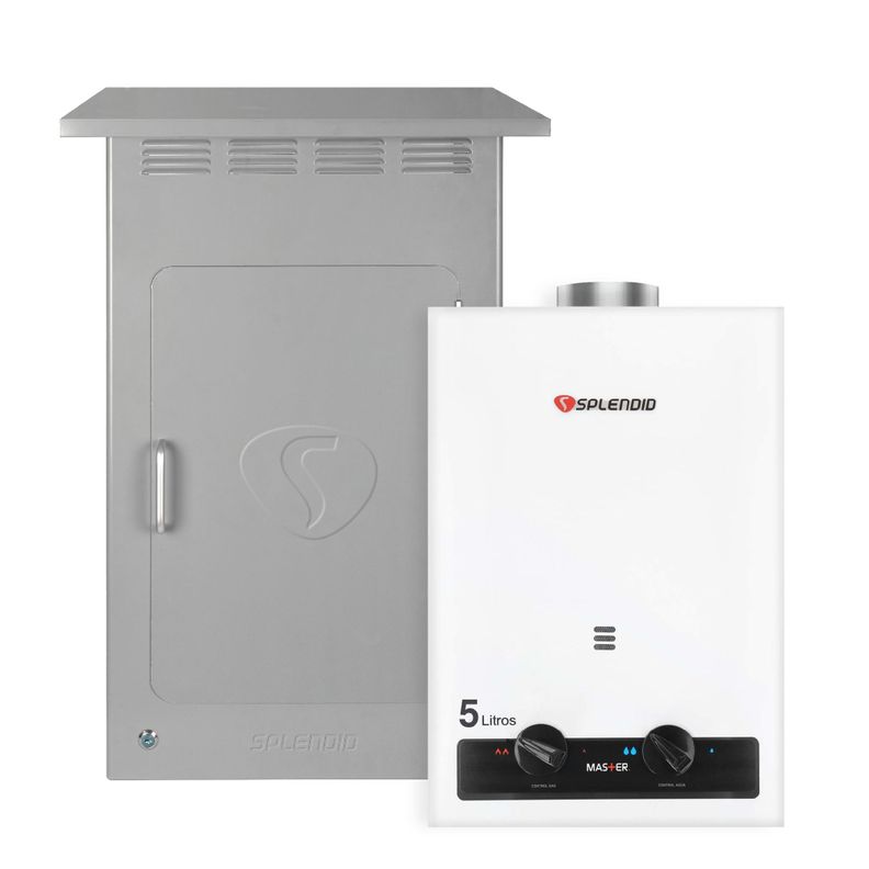 Pack Calefont 5L Tiro Natural Gas Licuado + Gabinete-0