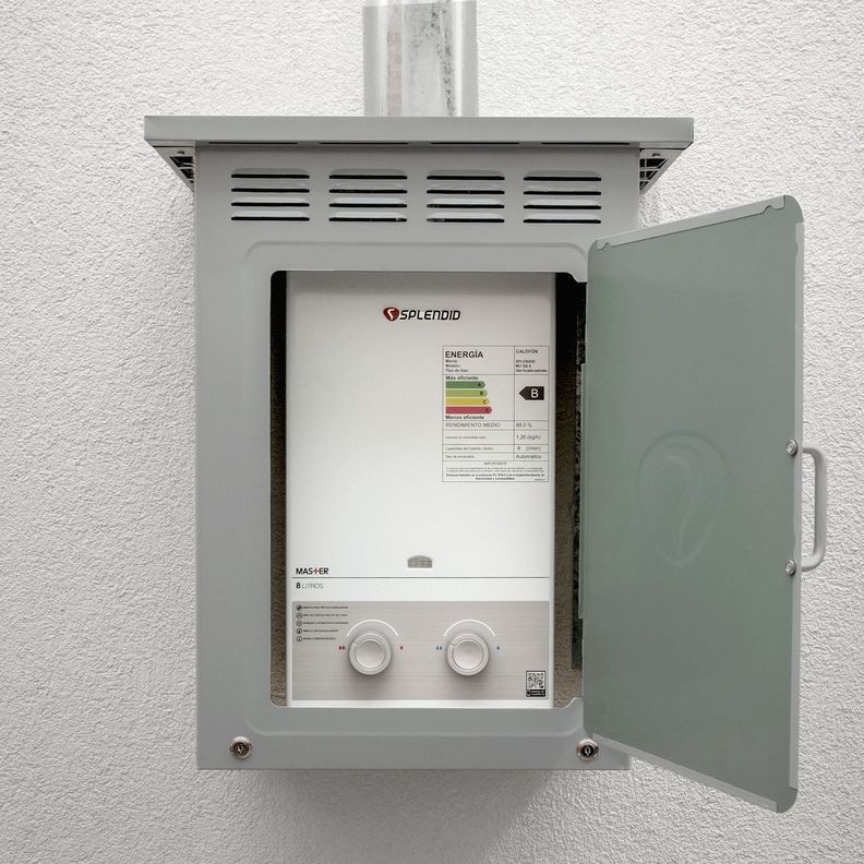 Pack Calefont 5L Tiro Natural Gas Licuado + Gabinete-3