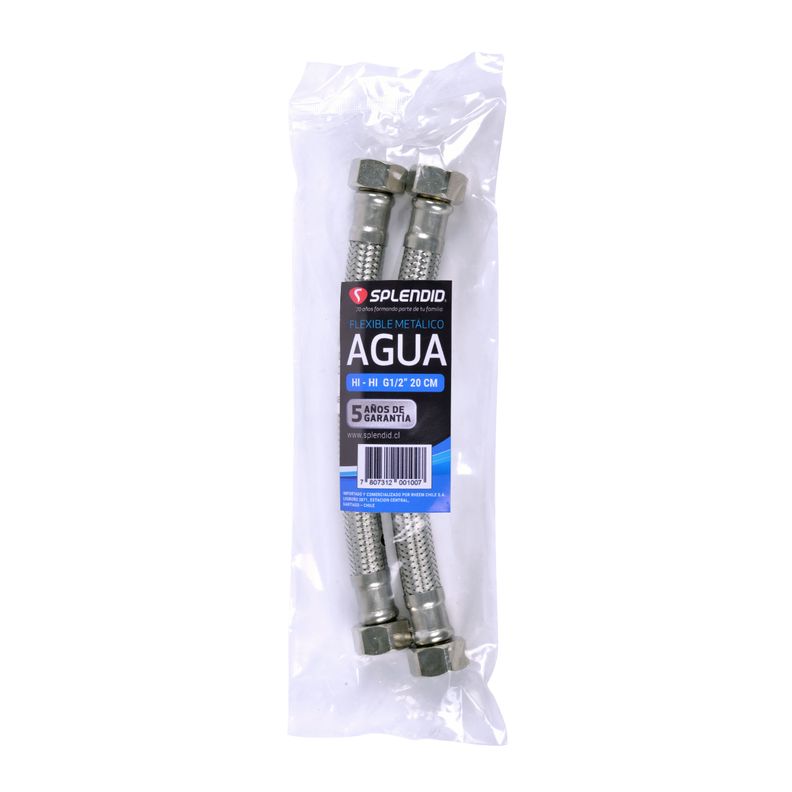 Kit Flexible Metálico de Agua Para Calefont-1