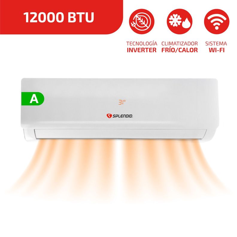 Aire acondicionado Split 12000 BTU Inverter Splendid-1