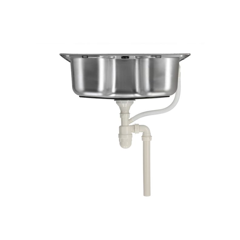 Lavaplatos Empotrado 600 x 450 Con Cesta Splendid Acero Inox-8
