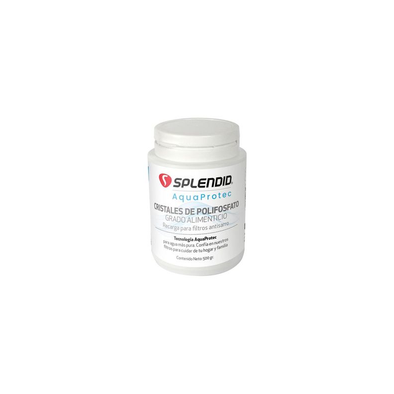 Recarga Polifosfato 500 g para Filtro Antisarro Splendid Blanco