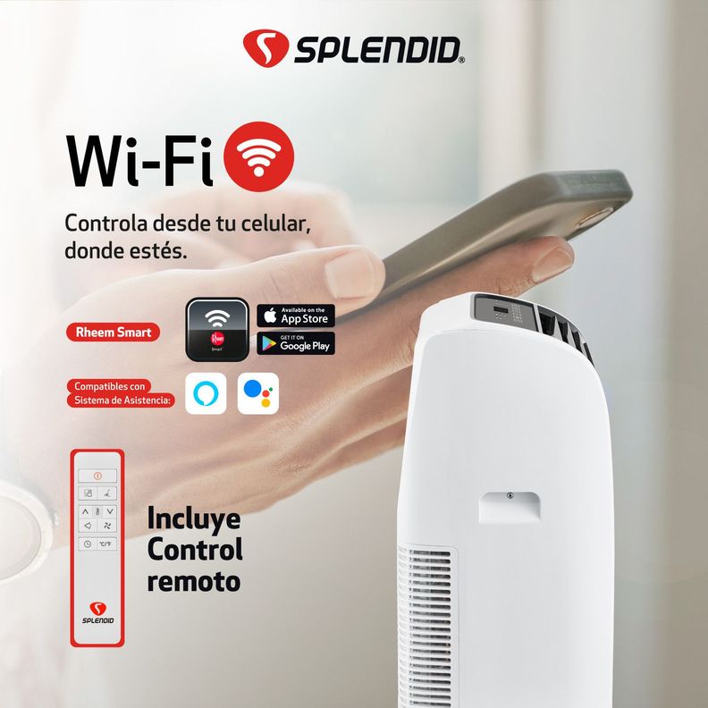 Aire acondicionado portátil 14000 BTU Wi Fi Splendid-8