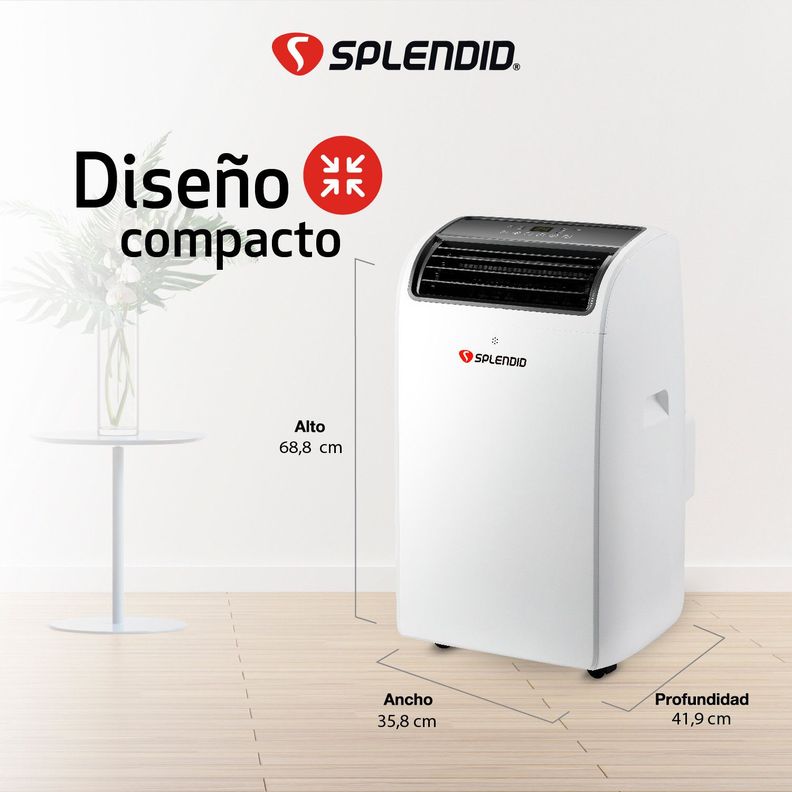 Aire acondicionado portátil 14000 BTU Wi Fi Splendid-9