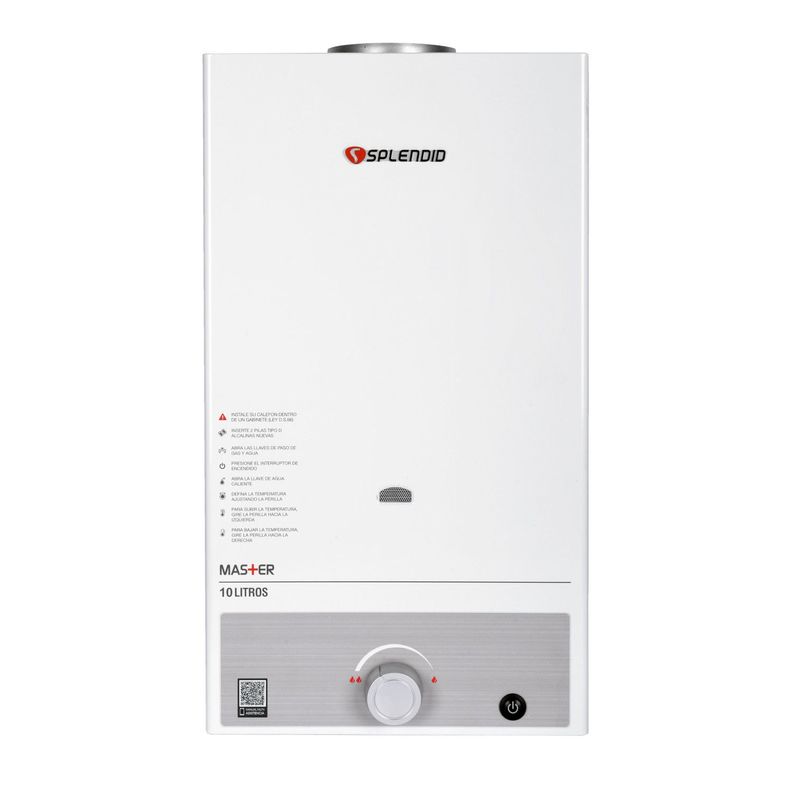 Calefont Gas Licuado 10L T. Natural + Bomba Presurizadora-2
