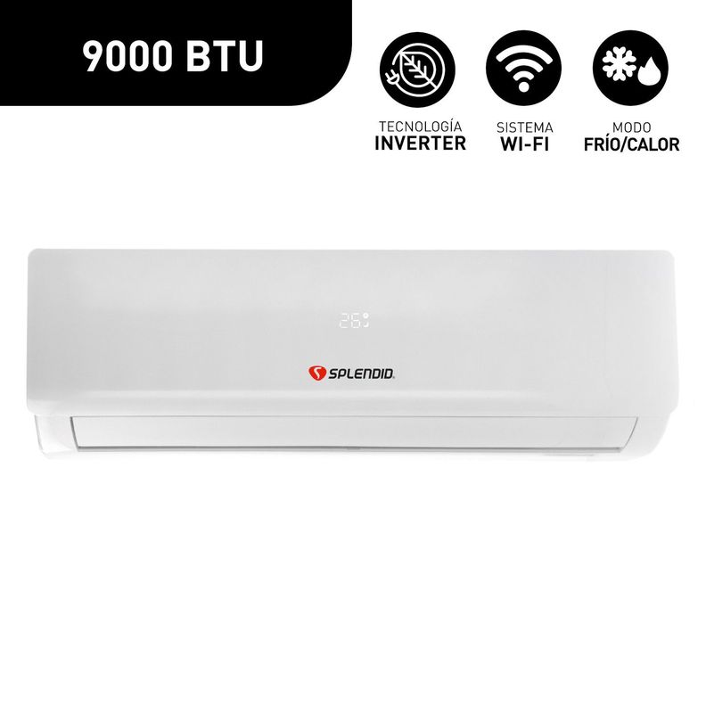 Aire Acondicionado Split 9000 Btu Inverter Modo Calefacción-1