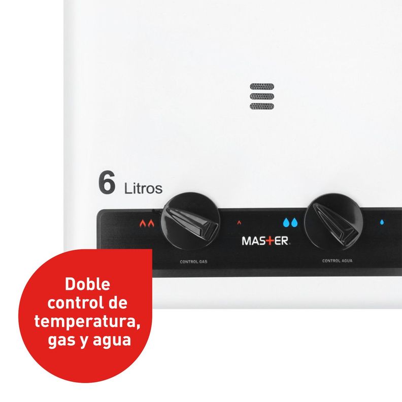 Pack Calefont 6L Tiro Natural Gas Licuado + Gabinete-1