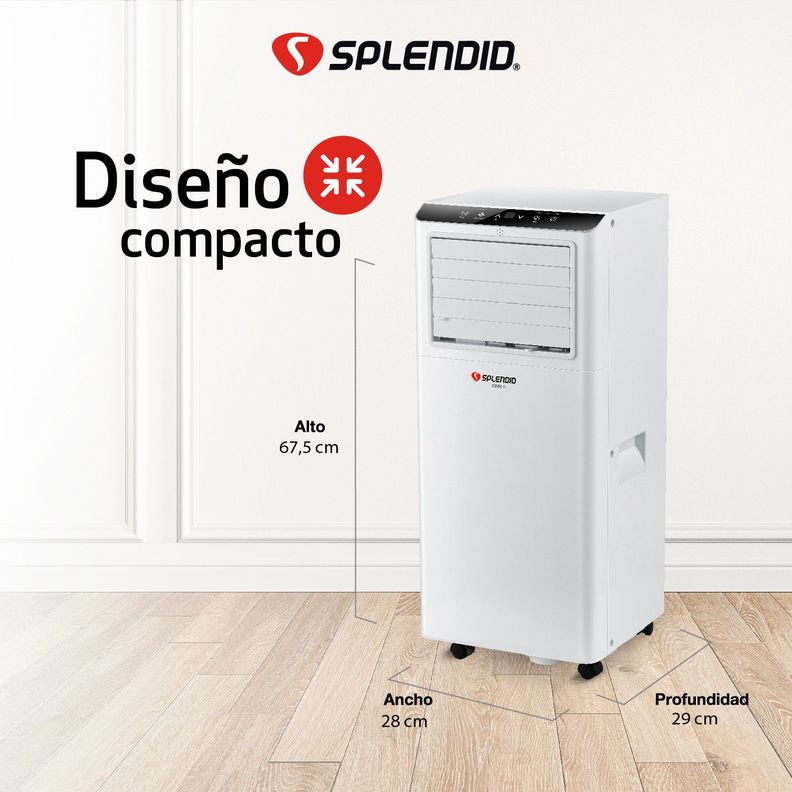 Aire acondicionado portátil 12K BTU Solo Frío WIFI Splendid-3