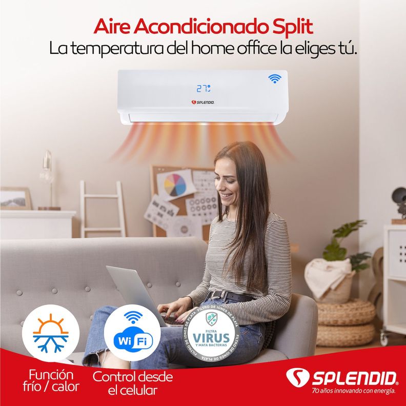 Aire Acondicionado Split 12000 Btu Inverter Modo Calefacción-8