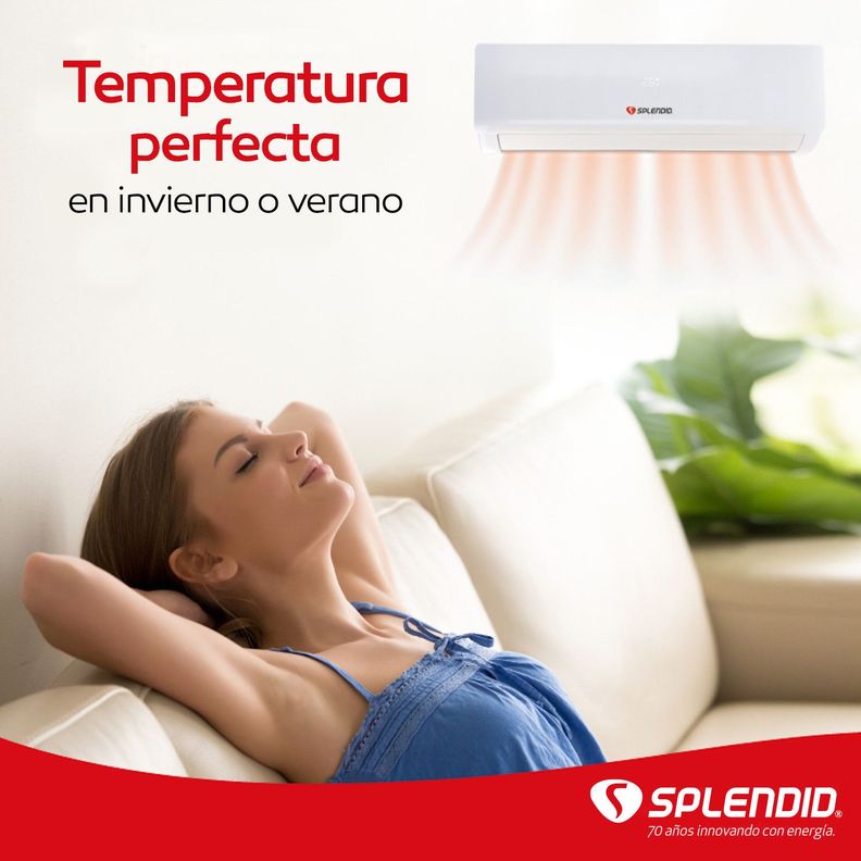 Aire Acondicionado Split 9000 Btu ON/OFF Modo Calefacción-8