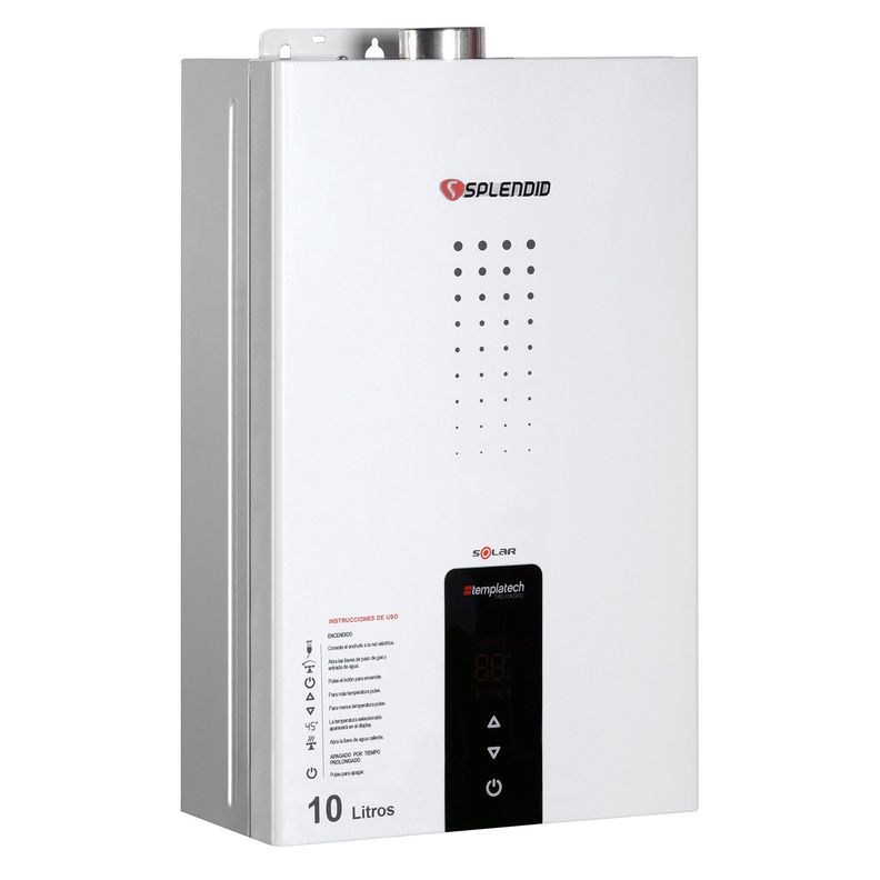 Calefont 10 litros Gas licuado Cámara estanca Splendid-1