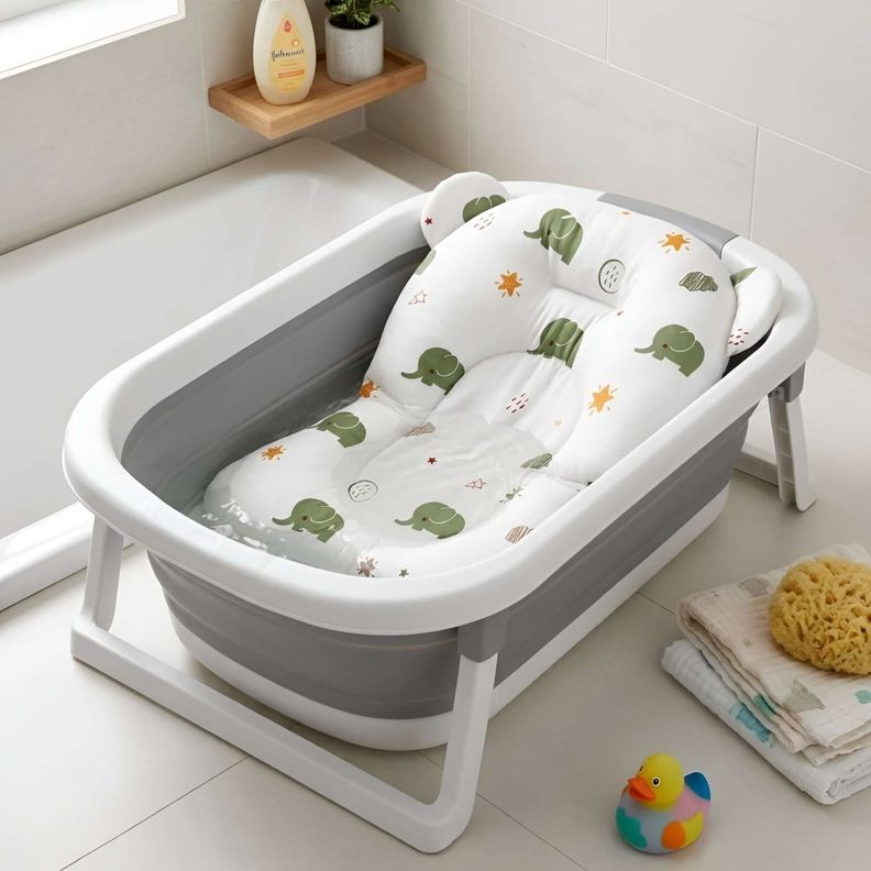 COJIN DE BAÑERA CON DISEÑO DE ELEFANTES