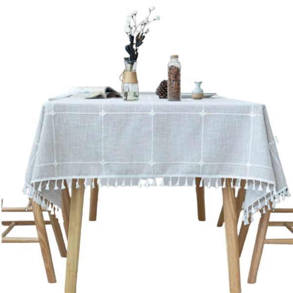 Mantel cuadros 140x260 cms-0