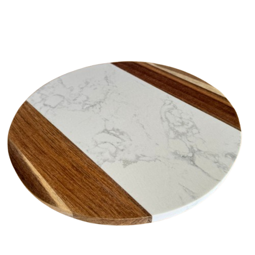 Tabla de madera y mármol-1