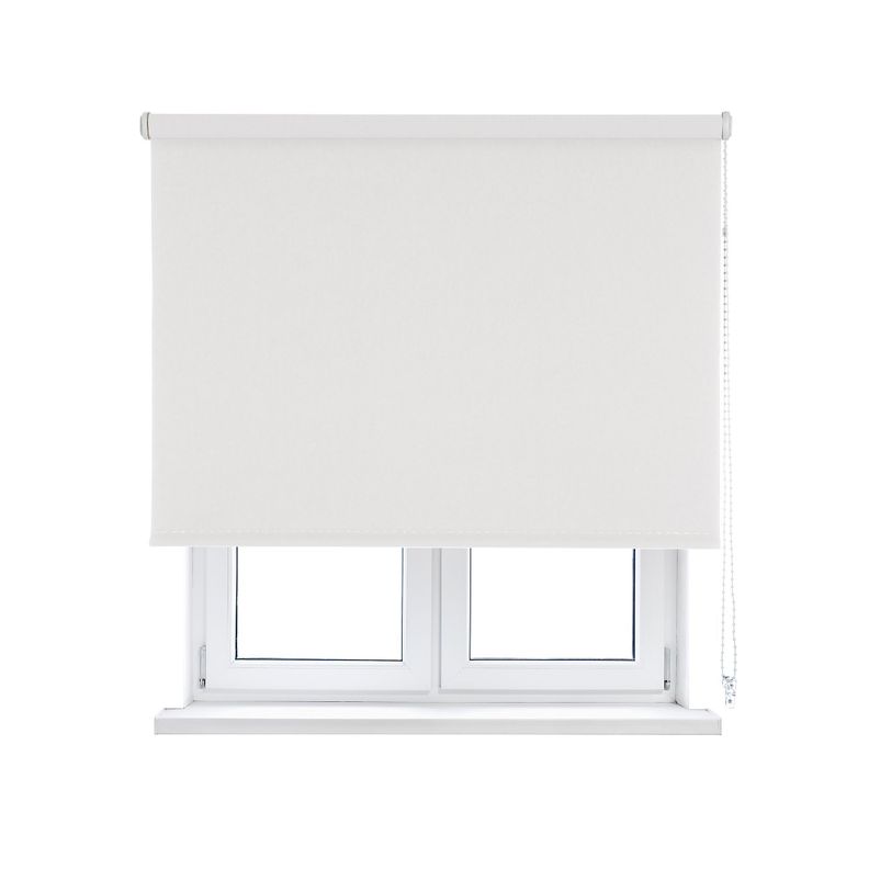Cortina Roller Premium Blackout SD 90X190 Blanco Viewtex-0