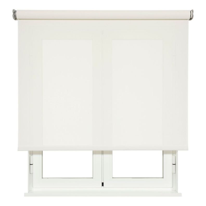 Cortina Roller Motorizada Screen 135X250 Blanca-0