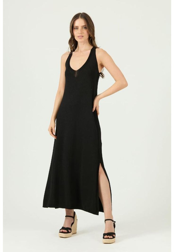 Vestido negro PRIVILEGE 1380-0