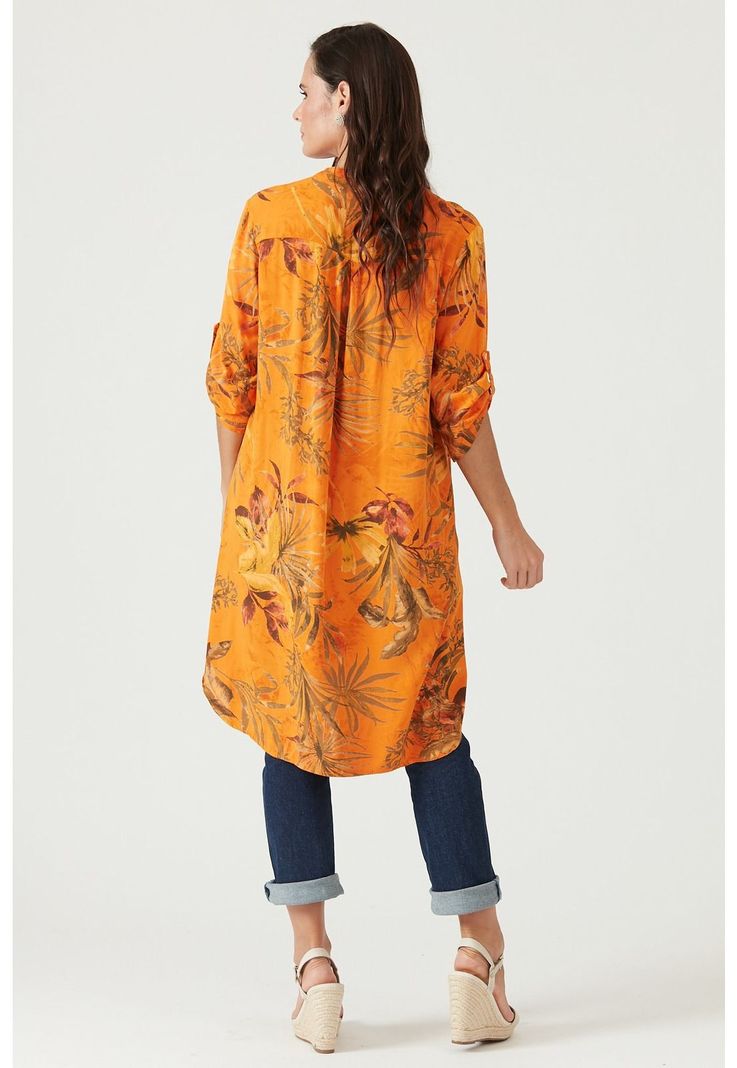 Tunica naranja estampada-2