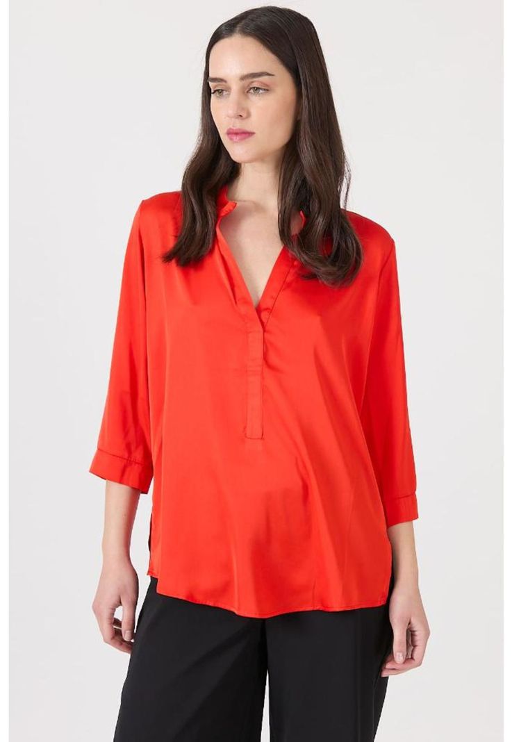 Blusa roja rayas PRIVILEGE 1189-0