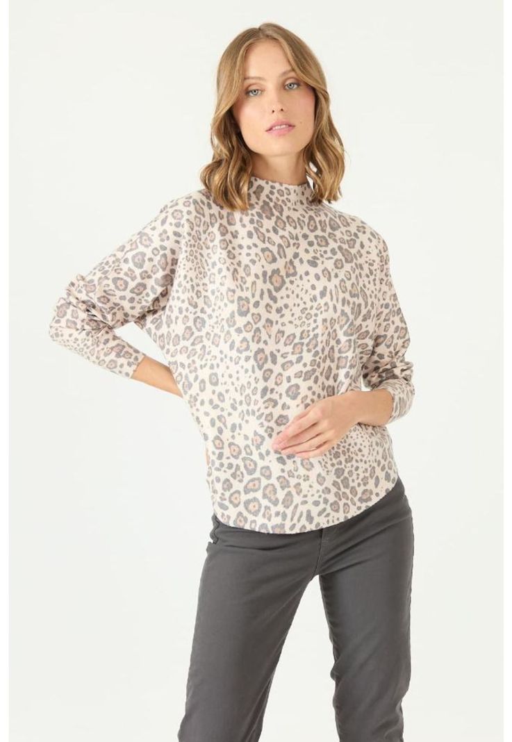 Sweater crudo animal print PRIVILEGE 2188-1