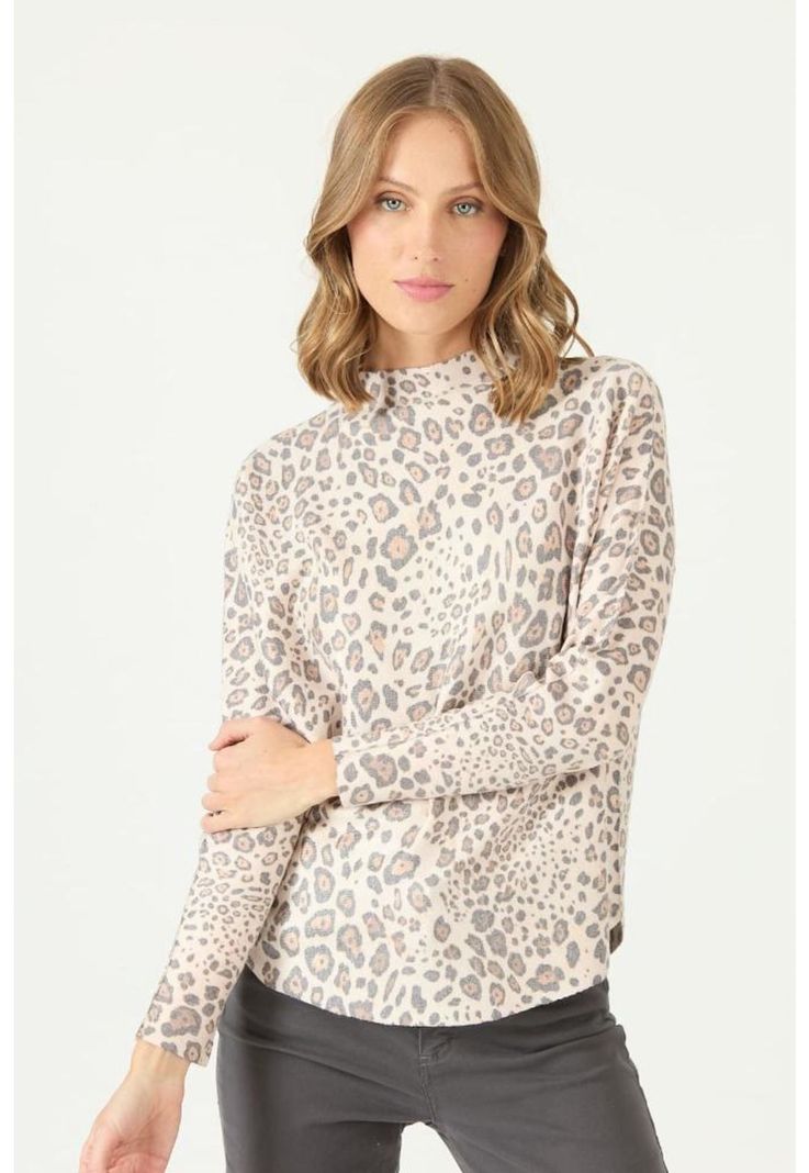 Sweater crudo animal print PRIVILEGE 2188-2