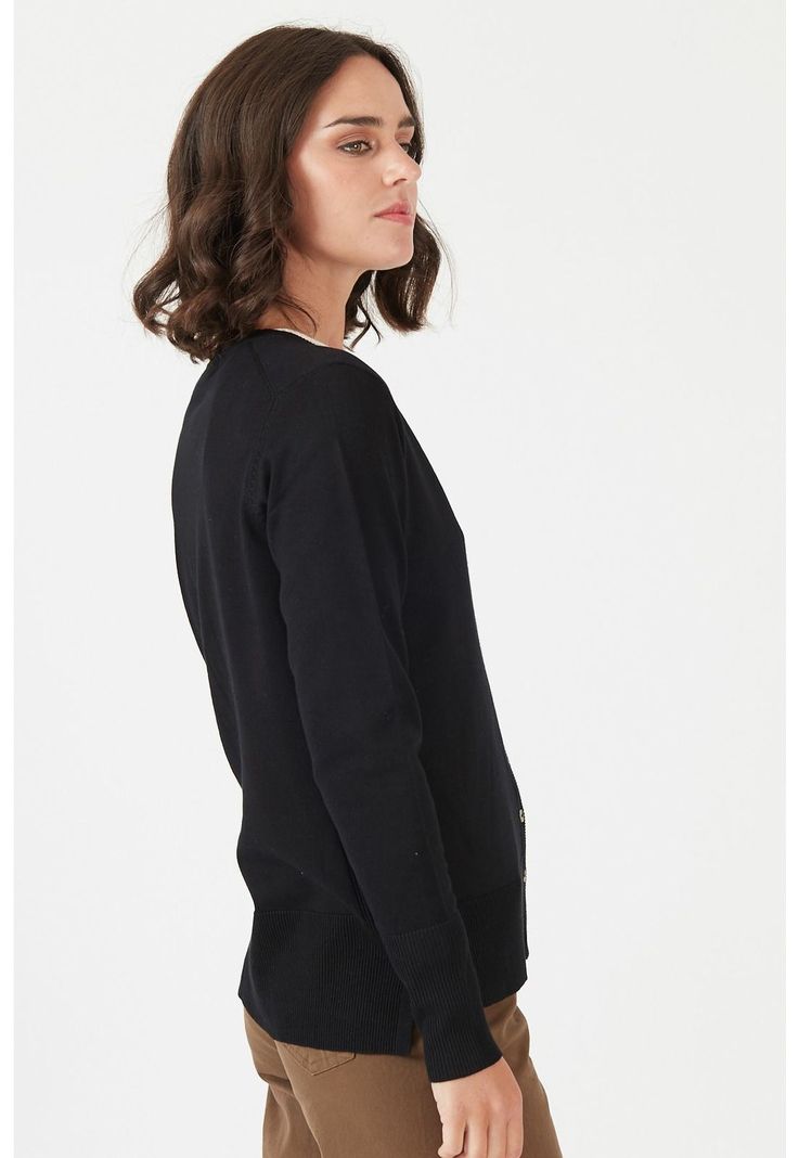 Cardigan negro-1