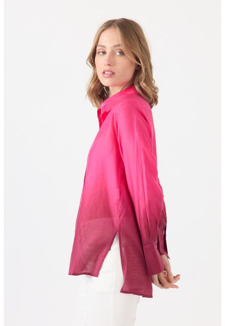 Blusa fucsia estampada PRIVILEGE 1616-4