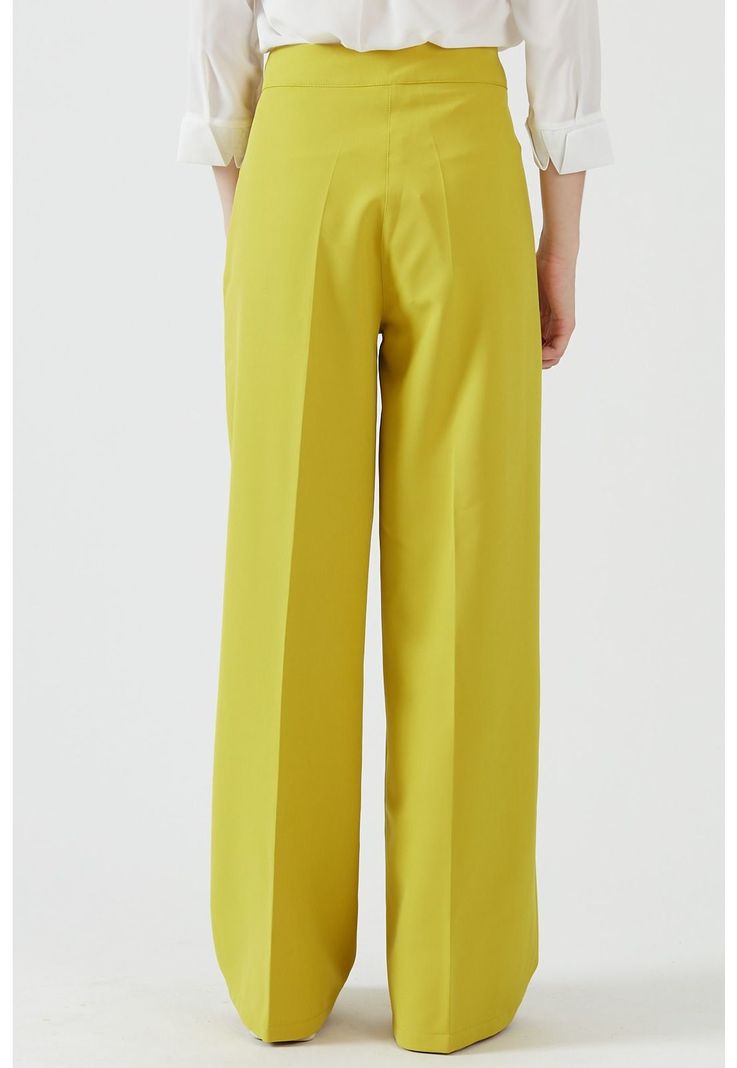 Pantalon palazzo amarillo-1