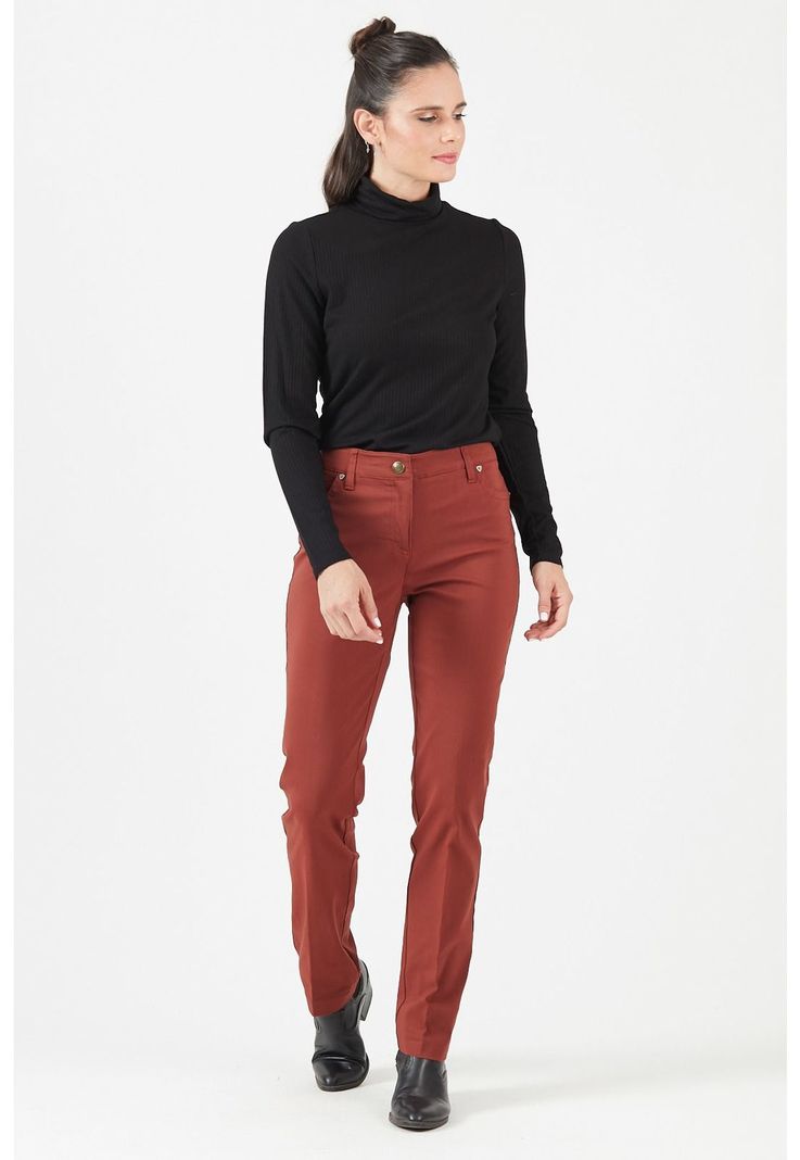 Pantalon straight burdeo-2