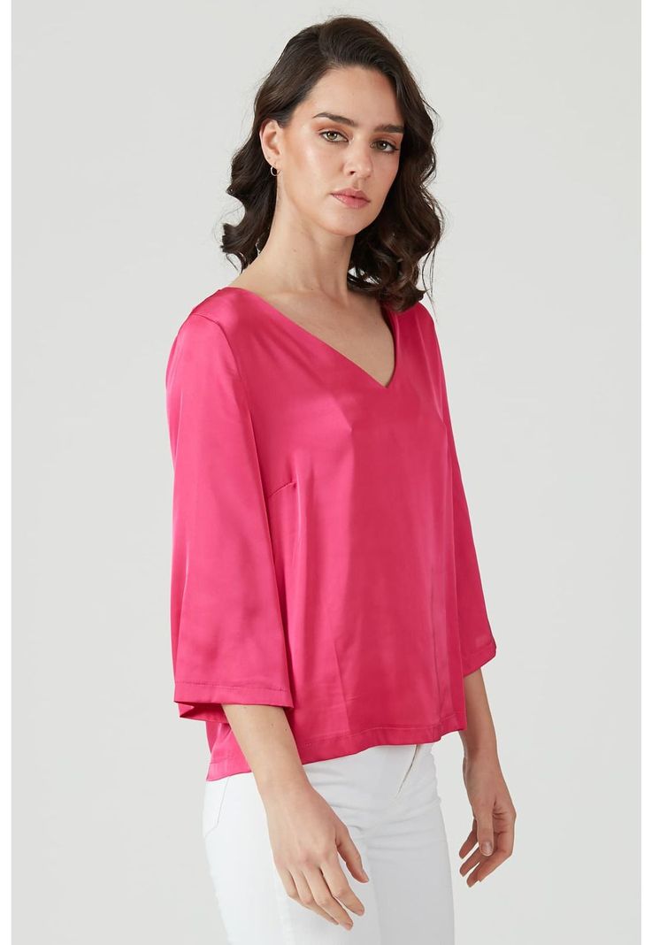 Blusa fucsia-0
