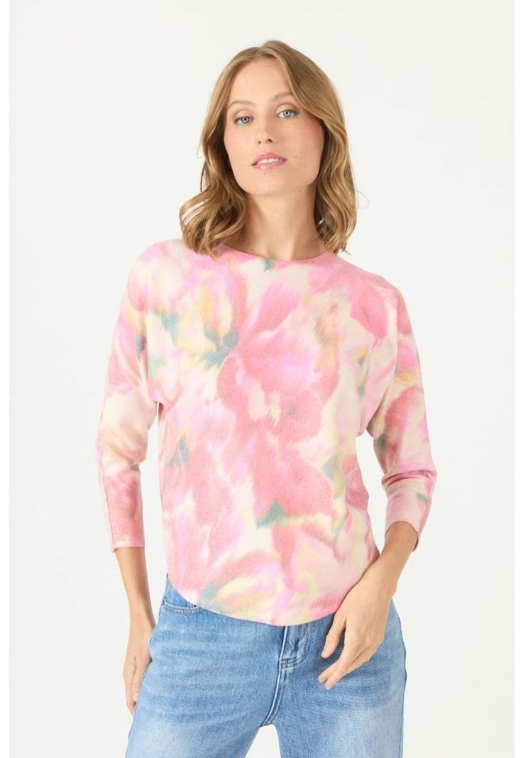 Sweater rojo flores PRIVILEGE 2115-2