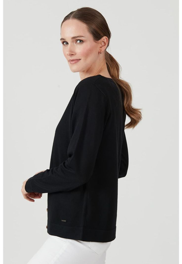 Cardigan negro-1